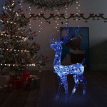 Akrilni ukrasni božićni sob 140 LED žarulja 128 cm plavi