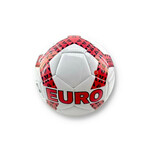 Nogometna lopta EURO veličina 5, bijelo-crvena