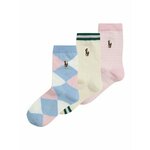 Polo Ralph Lauren Čarape 'MAIDSTONE' svijetloplava / tamno plava / svijetložuta / roza
