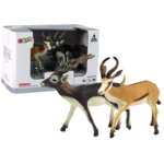 Set of 2 Figures Antelope with cub Animals of the World
