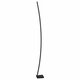 EGLO 99715 | Picacha Eglo podna svjetiljka 162,5cm sa nožnim prekidačem 1x LED 3600lm 3000K crno, bijelo