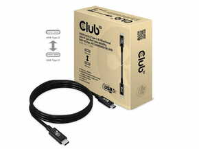 CLUB3D USB 4.0 Type C veza Crno 1m CAC-1576