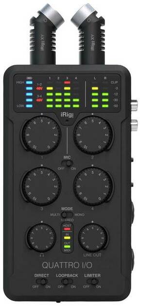 Audio sučelje IK Multimedia iRig Pro Quattro I/O Deluxe kontroler monitora
