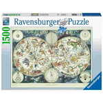 Ravensburger Karta svijeta sa slagalicama životinja, 1500 komada