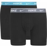 Bokserice Nike Everyday Cotton Stretch Boxer Brief 2P - black/dusty cactus/cool grey