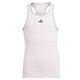 Majica kratkih rukava za djevojčice Adidas Club Tank Top - clear pink