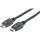 Manhattan DisplayPort priključni kabel DisplayPort utikač, DisplayPort utikač 10.00 m crna 354134 zaštićen s folijom, UL certificiran, Ultra HD (4K) HDMI, pozlaćeni kontakti DisplayPort kabel