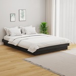 vidaXL Okvir za krevet masivno drvo sivi 120 x 190 cm mali bračni