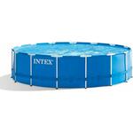 INTEX montažni bazen 457 x 122 cm sa filter pumpom + podloga + pokrivalo za bazen + ljestve