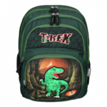 Spirit: T-Rex dinosaur zelena ergonomska školska torba