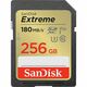 SanDisk Extreme 256GB SDXC Memory Card + 1 year RescuePRO Deluxe up to 180MB/s &amp; 130MB/s Read/Write speeds, UHS-I, Class 10, U3, V30