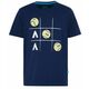 Majica za dječake Australian Open Boys T-Shirt Tennis Ball Logo - navy