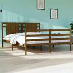 Okvir za krevet boja meda od borovine 150x200 cm 5FT King