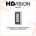 SAFIRE TIPKOVNICA - ŠIFRATOR ZA JEDNOSTAVNU KONTROLU PRISTUPA SF-AC103