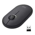 Logitech M350 Pebble bežični miš, bijeli/crni/ljubičasti/plavi/rozi