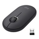 Logitech M350 Pebble bežični miš, bijeli/crni/ljubičasti/plavi/rozi/sivi