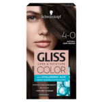 Schwarzkopf Gliss Color Care &amp; Moisture boja za kosu, 4-0 Natural Dark Brown