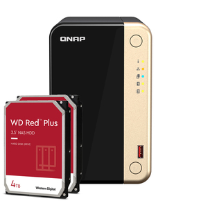 QNAP Systems TS 264 8G 8TB WD Red Plus NAS Bundle NAS inkl 2x 4TB WD Red Plus 3 5 Zoll SATA Festplatte