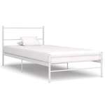 Okvir za krevet bijeli metalni 100 x 200 cm
