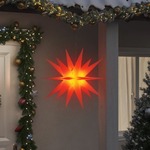 vidaXL Božićno svjetlo s LED svjetlima sklopivo crveno 100 cm
