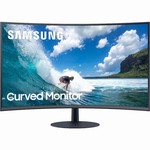 Samsung C27T550FDR monitor, VA, 27", 16:9, 1920x1080, 75Hz, HDMI, DVI, VGA (D-Sub)