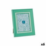 Photo frame Crystal Green Plastic (23 x 28 x 2 cm) (6 Units)