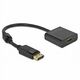 DELOCK DisplayPort HDMI transformator Crno 20cm 63585