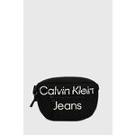 Dječja torbica oko struka Calvin Klein Jeans boja: crna - crna. Dječja Srednje veličine torbica oko struka iz kolekcije Calvin Klein Jeans. Na kopčanje model izrađen od tekstilnog materijala.