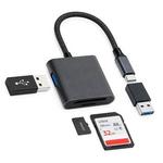 MG HUB adapter USB-C / USB / čitač SD kartica, crni