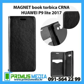 MAGNET book torbica CRNA za HUAWEI P9 lite 2017