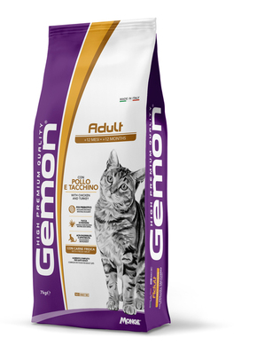 Gemon Adult suha hrana za mačke - s piletinom i puretinom 7 kg