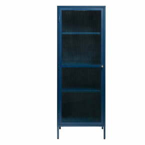 Plava metalna vitrina Unique Furniture Bronco