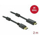 DELOCK DisplayPort 1.2/1.2a HDMI transformator Crno 2m 85956