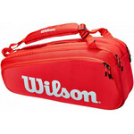 Tenis torba Wilson Super Tour 6 Pk - red