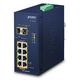 Planet Industrial 8-Port GbE 802.3at PoE+ (240W) + 2-Port 100/1000X SFP Switch (-40~75 degrees C) PLT-IGS-1020PTF