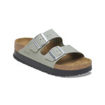 Birkenstock Arizona PAP Flex Platform Nubuk Leather Narrow Fit Žene - Sandale Birkenstock - Siva - 1029049-7.5 - Size: 7.5