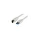 Roline VALUE USB3.0 kabel TIP A-B M/M, 3.0m, bijeli 11.99.8871