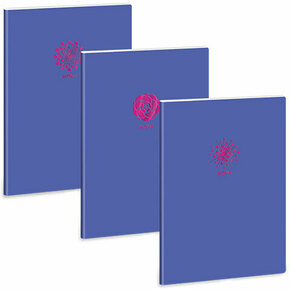 Ars Una: Soft Touch Violet Spring bilježnica sa linijama A/4