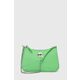 Torba Karl Lagerfeld boja: zelena - zelena. Mala torba iz kolekcije Karl Lagerfeld. na kopčanje model izrađen od tekstilnog materijala.