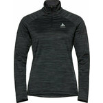 Odlo Women's Run Easy Half-Zip Long-Sleeve Mid Layer Top Black Melange L Majica za trčanje