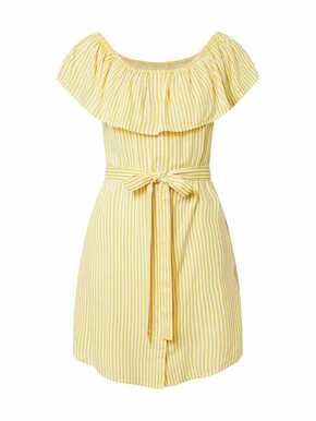 ABOUT YOU Ljetna haljina 'Lotta' žuta / bijela