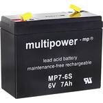 multipower MP7-6S 300402 olovni akumulator 6 V 7 Ah olovno-koprenasti (Š x V x D) 116 x 99 x 50 mm plosnati priključak 4.8 mm bez održavanja, nisko samopražnjenje