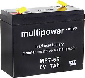 Multipower MP7-6S 300402 olovni akumulator 6 V 7 Ah olovno-koprenasti (Š x V x D) 116 x 99 x 50 mm plosnati priključak 4.8 mm bez održavanja