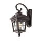 REDO 9647 | York-RD Redo zidna svjetiljka 1x E27 IP44 antik crno, prozirno