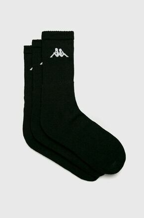 Čarape Kappa boja: crna - crna. Sokne iz kolekcije Kappa. Model izrađen od elastičnog