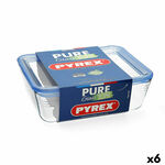 Hermetička Kutija za Ručak Pyrex Pure Glass Providan Staklo (800 ml) (6 kom.) , 2300 g