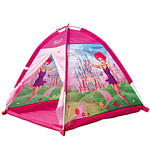 Ružičasti šator sa vilama za igru