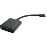 Value Mini-DisplayPort / HDMI adapterski kabel Mini DisplayPort utikač, HDMI A utičnica 0.15 m crna 12.99.3129 DisplayPort kabel
