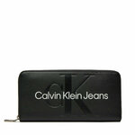 Veliki ženski novčanik Calvin Klein Jeans K60K607634 Crna