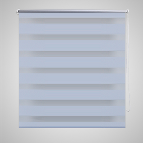 VidaXL Rolo bijele zavjese sa zebrastim linijama 140 x 175 cm
